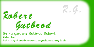 robert gutbrod business card
